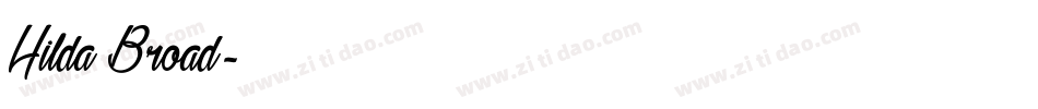 Hilda Broad字体转换